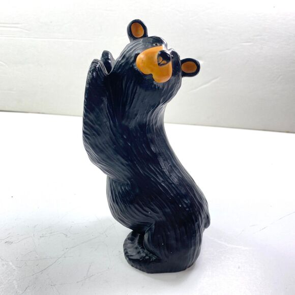 Black Bearfoots Bookend Figurines By Montana Artist Jeff Fleming 8" Singing Tree - Picture 9 of 14